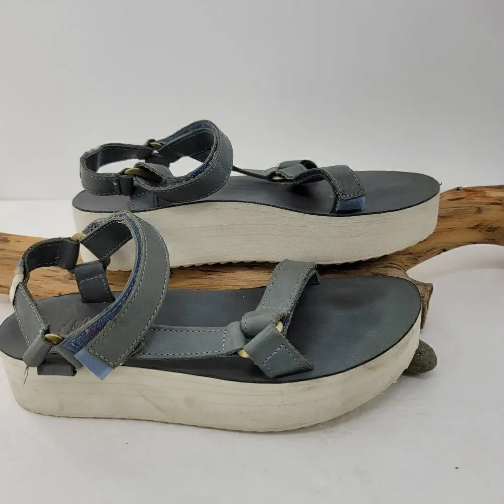 Teva universal leather flatform sandals